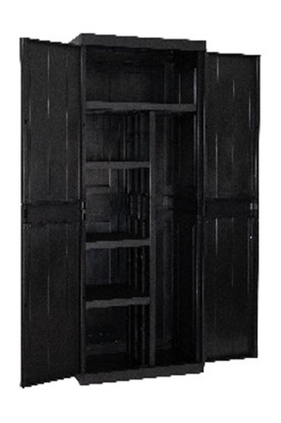 Toomax Garage Mega Geräteschrank hoch - hellgrau/anthrazit, 180 cm hoch, stabil und geräumig