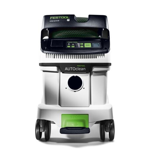 Festool Absaugmobil CTM 26 E AC AutoClean mit Rollen und Schlauchdepot.