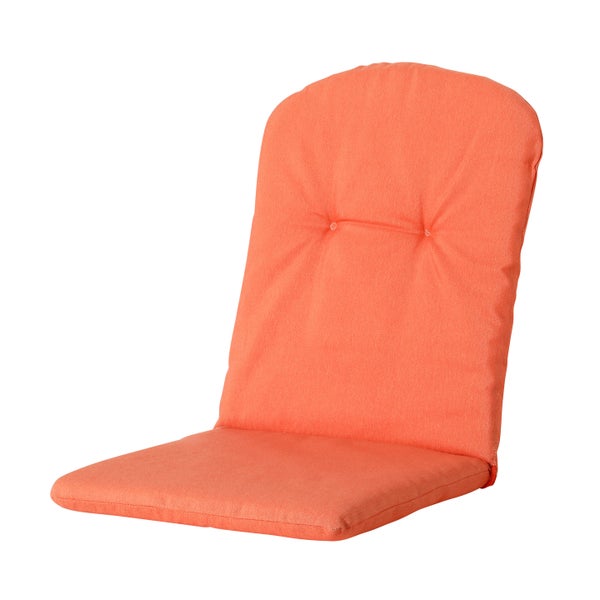 Stuhlauflage Stapelstuhl Panama Flammenorange - Ca. 96x45 cm - 4er-Set