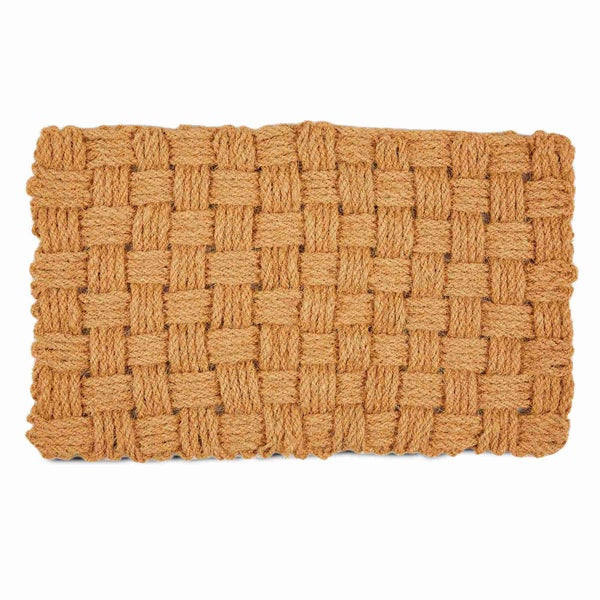 Fußmatte aus Kokosfasern mit geflochtenem Muster