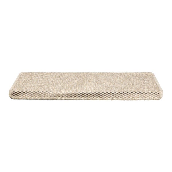 FLOORDIREKT Stufenmatte Kalkutta - Sisaloptik - Schlingenpol - Selbstklebend - Beige - Rechteckig - 23,5 x 65 cm