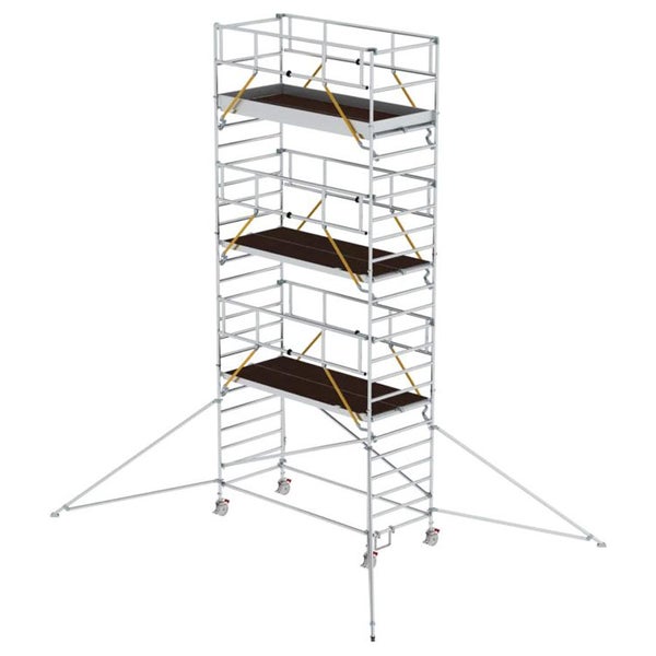 MUNK Rollgerüst SG mit Doppelplattform 1,35x3,00m und Ausleger 8,43m AH