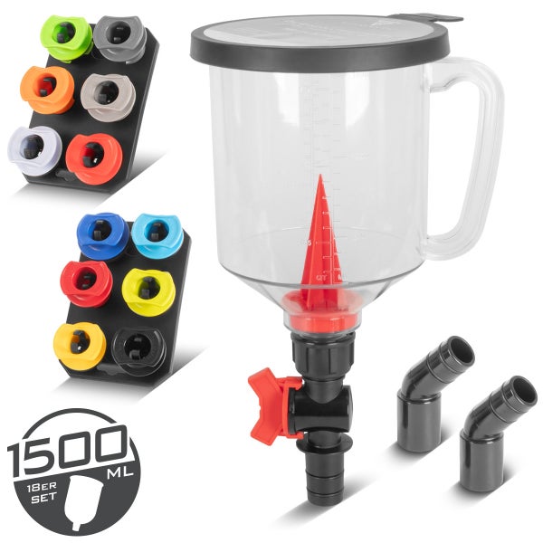 Ölwechsel-Set mit Trichter, Adaptern und Zubehör