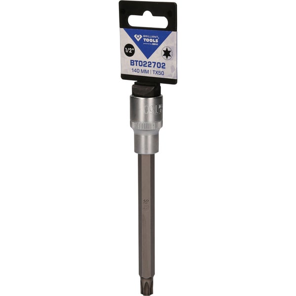 BRILLIANT TOOLS 1/2 Torx-Bit-Stecknuss 140 mm lang T50 - BT022702