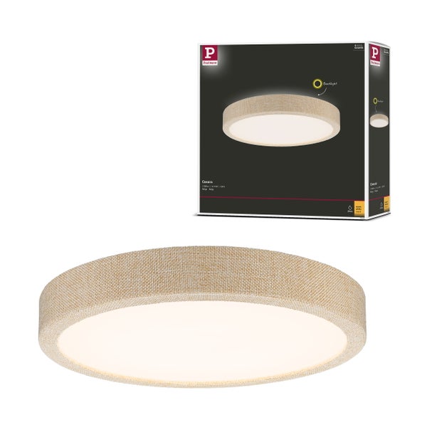 LED Panel Cosara IP44 rund 300mm 15W 1300lm 3000K Beige