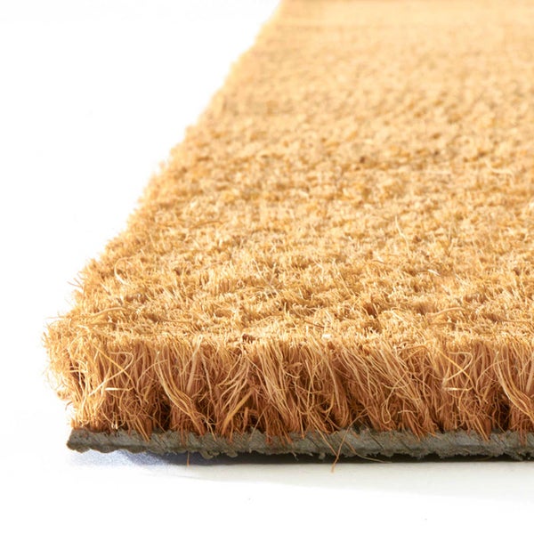 FLOORDIREKT Fußmatte Kokos - Eingangsmatte aus Kokos - Fußabtreter - Natur - 24 mm - 80 x 100 cm
