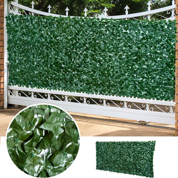 Outsunny Künstliche Hecke, 300 x 150 cm, Stoff, PE, Dunkelgrün