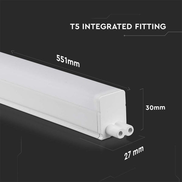 V-TAC VT-065-N - LED-Lichtleisten - Integrierte T5 - Samsung - IP20 - Weiß - 7 Watt - 700 Lumen -