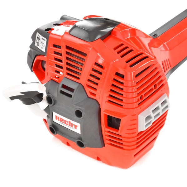 Detailaufnahme des Motors einer Heckenschere von Hecht