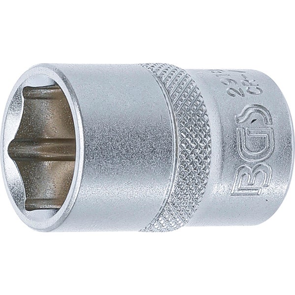BGS Steckschlüssel-Einsatz Sechskant Antrieb Innenvierkant 12,5 mm (1/2) SW 18 mm - 2918