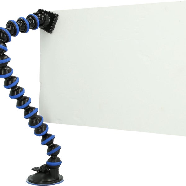 Flexibler Halter mit Saugnapf und Platte