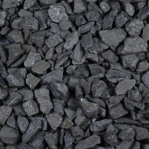 Kieselsteine Garten Zierkies Basalt 11-22 mm 25 kg Anthrazit Aquarium Kies Basaltsplitt Weg Steinteppich Zierstein Splitt