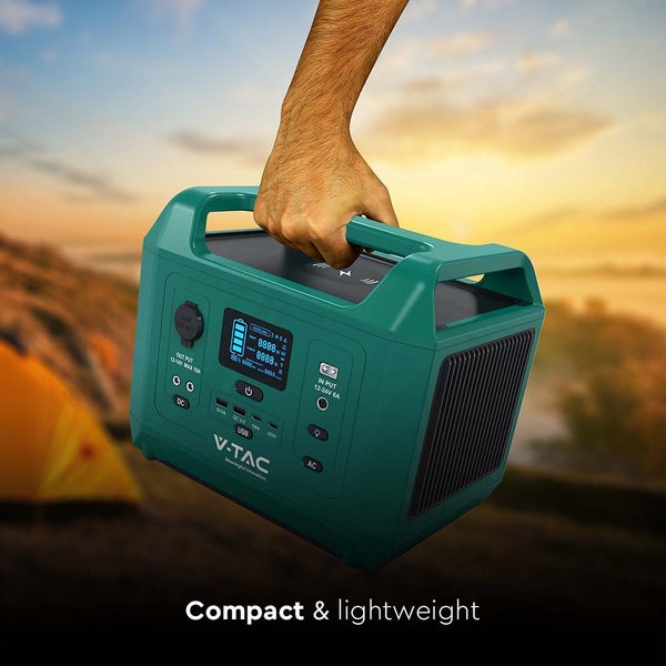 Tragbare V-TAC Powerstation mit LCD-Display