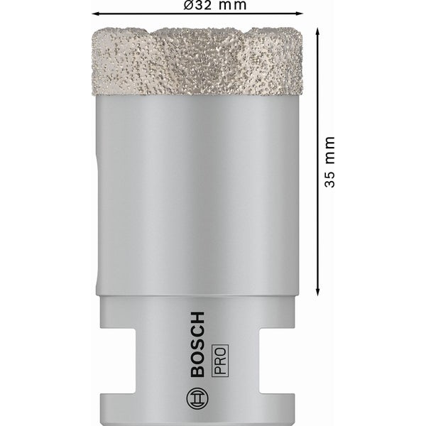 Bosch Fliesenlochsaege mit 32 Millimeter Durchmesser und 35 Millimeter Länge
