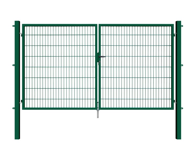 Doppeltor Gartenzaun aus Metall