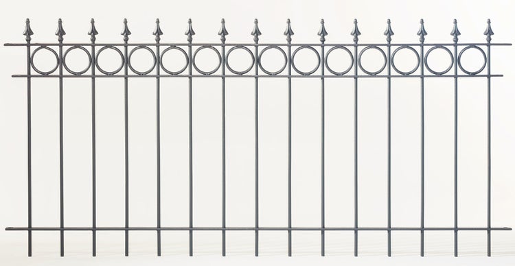 Zaunfeld ELEO Belluno 96 x 90 cm anthrazit - pulverbeschichtet schwarz