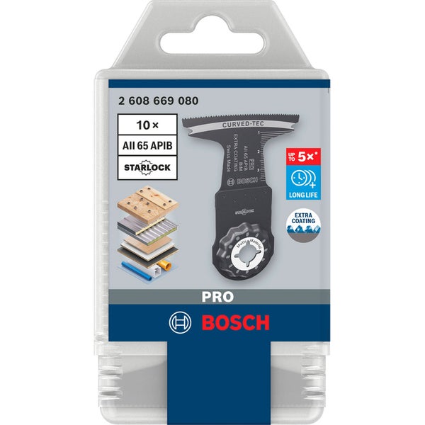Bosch Tauchsägeblatt Set, zehn Stück, A II 65 APIB