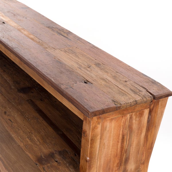 Barschrank  PUREWOOD Recyclingholz massiv, Vintage-Look 08 honigfarben gewachst