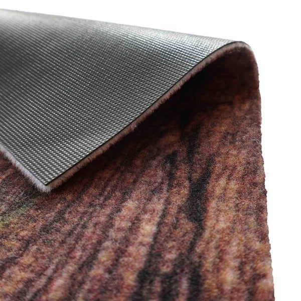 Fußmatte mit Muster und Gummibeschichtung