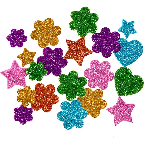Creativ Company  Moosgummifiguren, D 19+29 mm, 100 sortiert