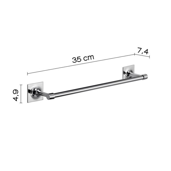 Handtuchalter aus verchromten Messing, verstellbar | Mimosa