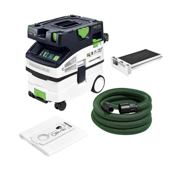Festool CTM MIDI I CLEANTEC Absaugmobil ( 574822 ) Set mit 1x Nassfilter und 5x Filtersack