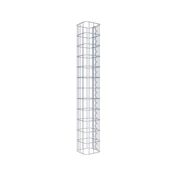 Gabionensäule 17 x 17 cm, MW 5 x 10 cm eckig - Höhe: 1,20 m