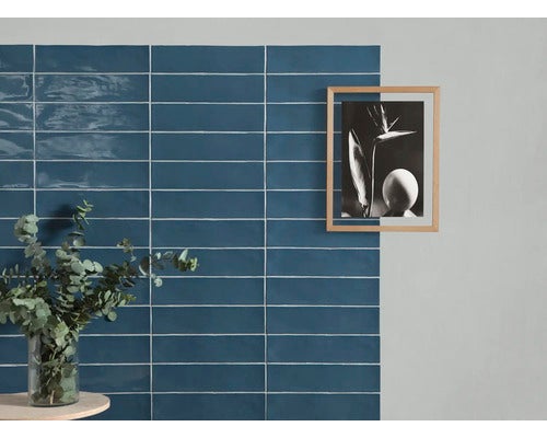 Wandfliese Poitiers azure 7,5x30 cm