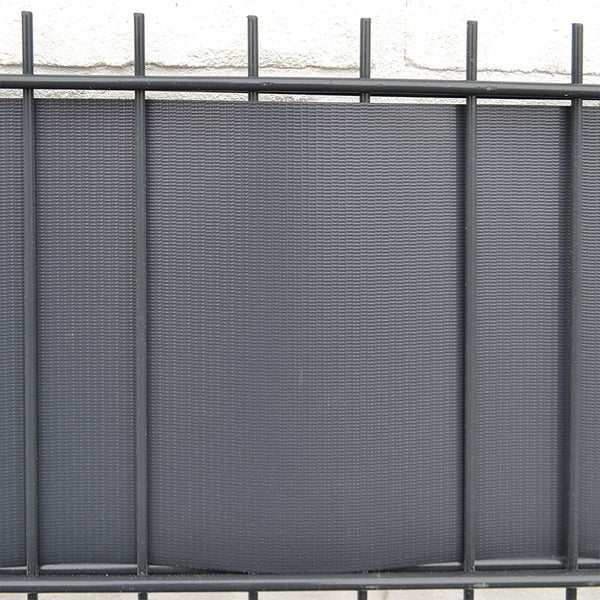 Home Deluxe - Zaunfolie PVC Sichtschutz MATA - Hellgrau | Sichtschutzstreifen