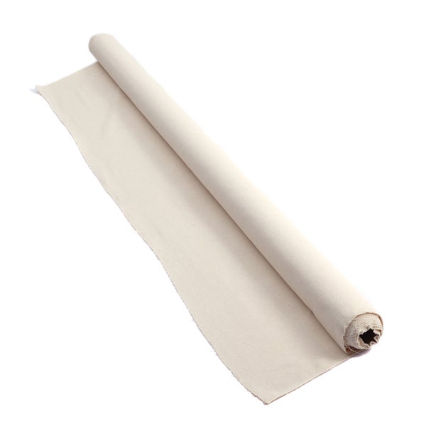 Leinwand auf Rolle Cotton 1,6x5 m, 100% Baumwolle, 200 gsm, ungrundiert naturfarben