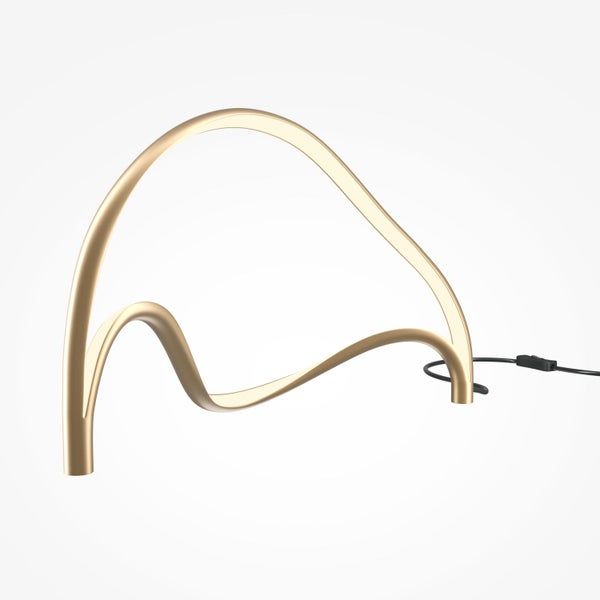 Dekorative Tischleuchte mit geschwungenem Design