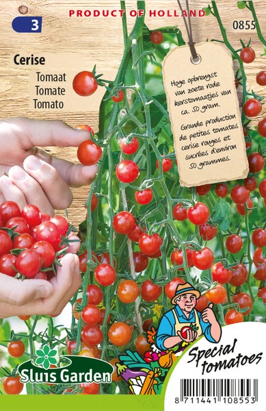 Samenpackung für Kirschtomaten der Marke Sluis Garden