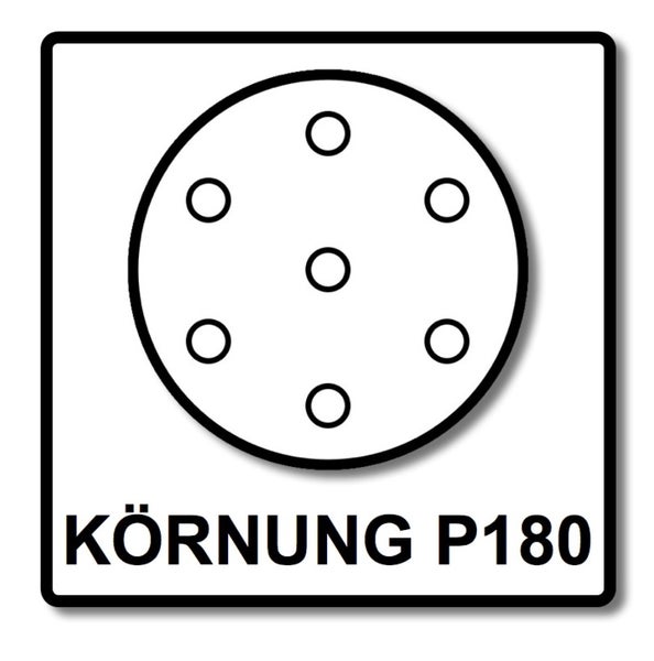 Festool STF D225/128 Schleifscheibe Granat P180 225 mm 50 Stk. ( 2x 205660 ) für Langhalsschleifer PLANEX