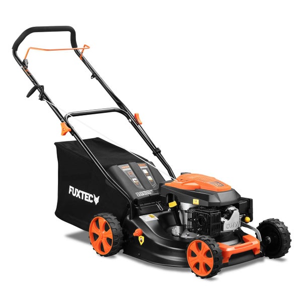 FuXtec Rasenmäher mit Grasfangkorb