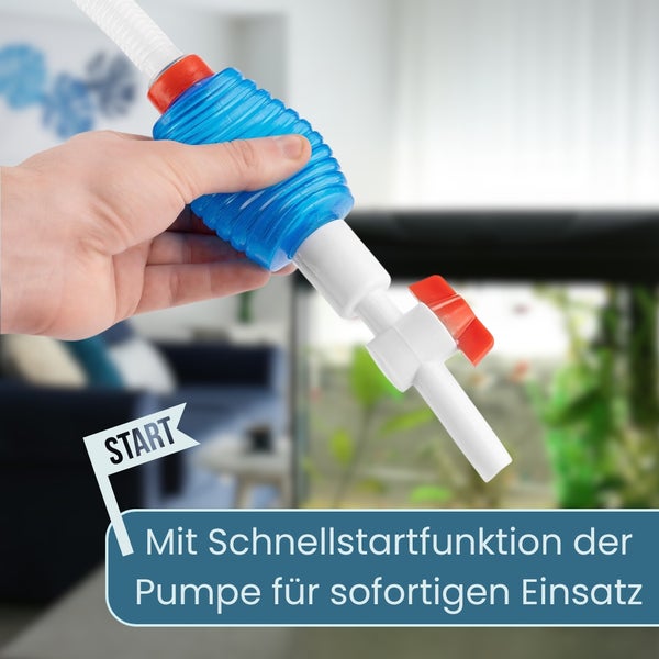 Aquariumpumpe mit Schnellstartfunktion für den sofortigen Einsatz