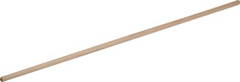 Ein langer, glatter Rundstab aus Holz für Heimwerker- und Bastelarbeiten.