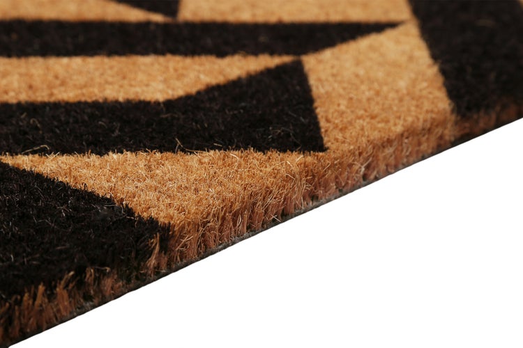 Fußmatte aus Kokosfaser Natur Schwarz Mainstage WECONhome 40x60 cm