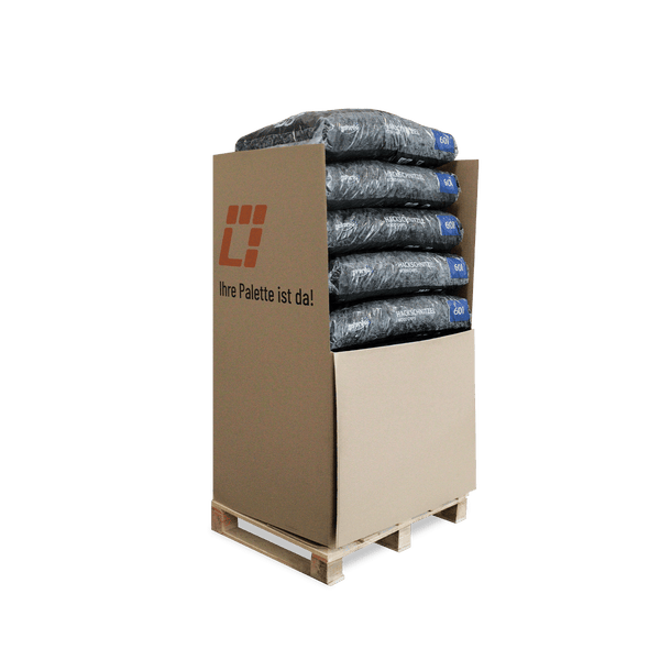 Galamio Holzhackschnitzel Schwarz 60l x 13 Sack 780l Palette