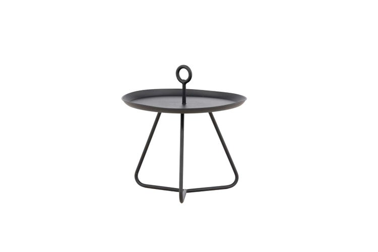 Pamplona Gartentisch Beistelltisch Ø40 schwarz. 40 X 40 X 42 cm