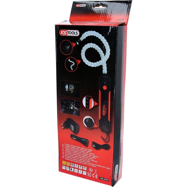 KS Tools flexible Inspektionslampe 800 Lumen in Produktverpackung