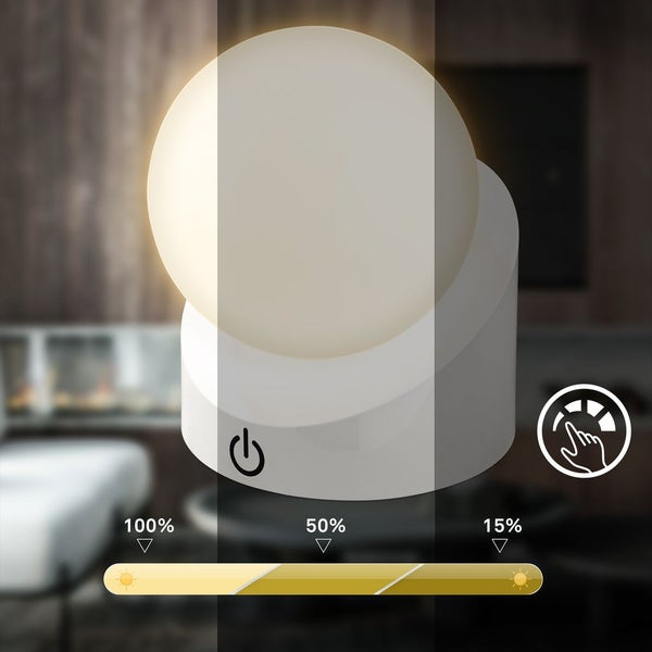 Mini LED Tischlampe kabellos IP54 Tischleuchte Akku Aussen/Innen Dimmbar Touch