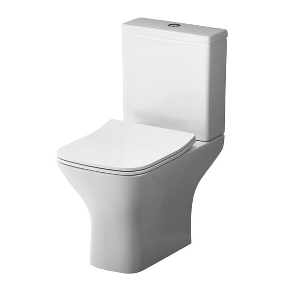 Stand WC Kombination mit Spülkasten und WC Sitz