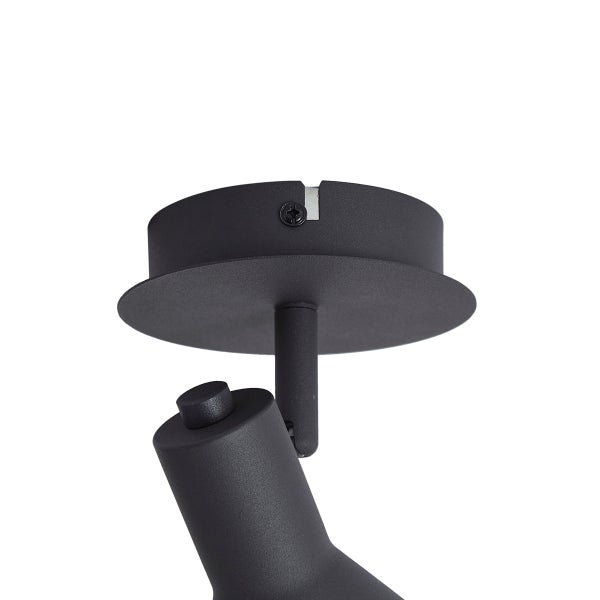 Deckenleuchte, Befestigung und Strahlerkopf