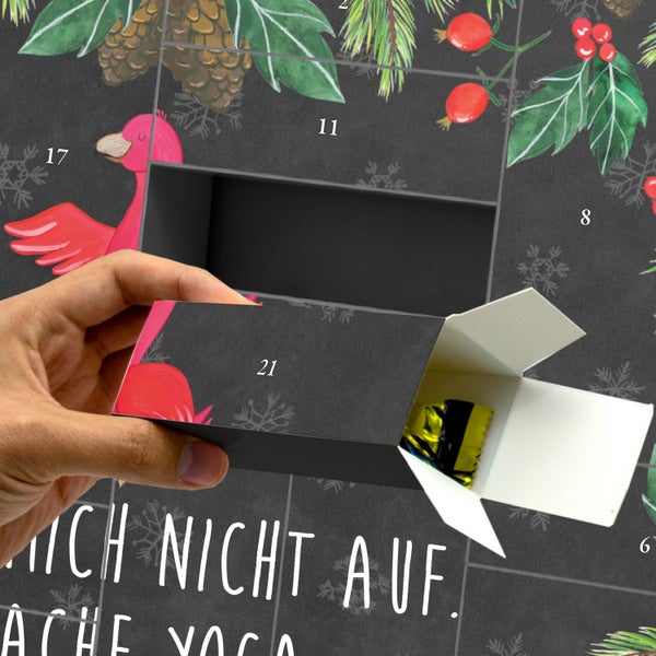 Mr. & Mrs. Panda Befüllbarer Adventskalender Flamingo Yoga - Schwarz