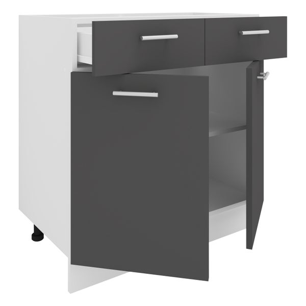 Küchenschrank B 80 cm Unterschrank Schublade Esilo