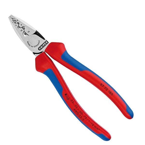 Knipex Aderendhülsenzange zum Crimpen von Aderendhülsen