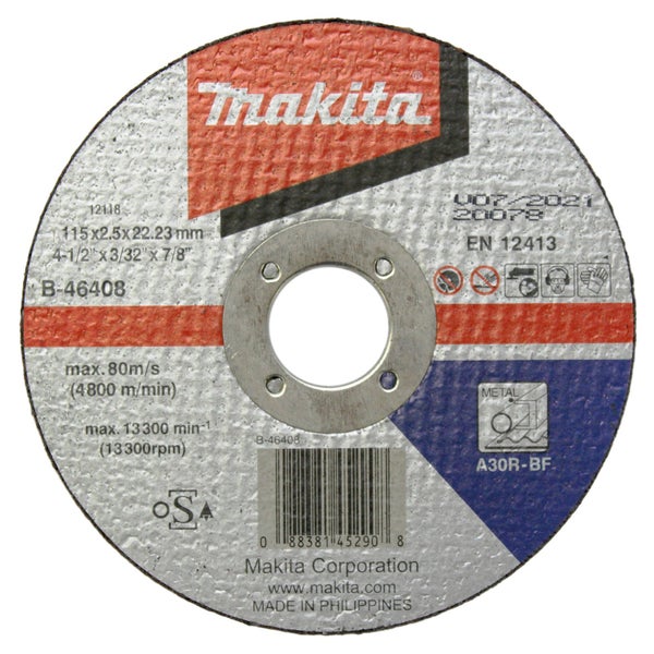 Makita Trennscheibe für Metall, 115 x 2,5 x 22,23 Millimeter