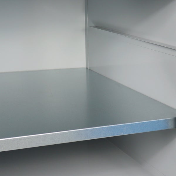 PROREGAL Werkbank Giant Rhino mit Ablagefach 6 Schubladen Regalfach HxBxT 84 x 170 x 60 cm Traglast v Lichtgrau Anthrazitgrau
