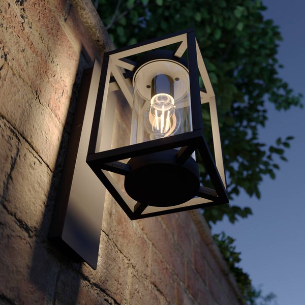 Lucande Wandlampe aussen, Aussenwandleuchte spritzwassergeschützt IP44 1x E27 max. 60W ohne Leuchtmittel Außenleuchte Wandleuchte außen