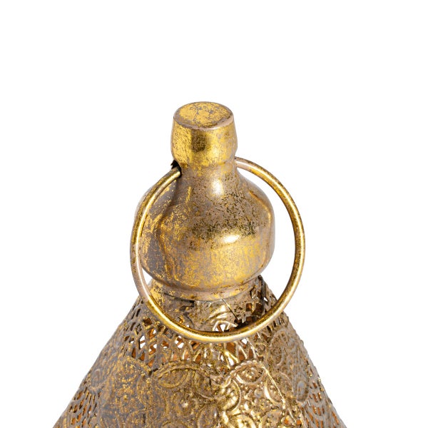 Detailansicht einer Laterne mit Tragegriff